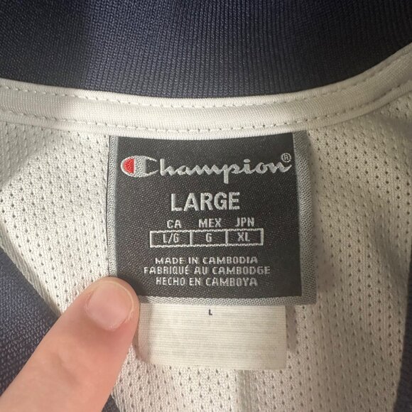 Champion Track Jacket Womens Large White Life Crown C Logo Full Zip Track Jacket - Picture 6 of 16